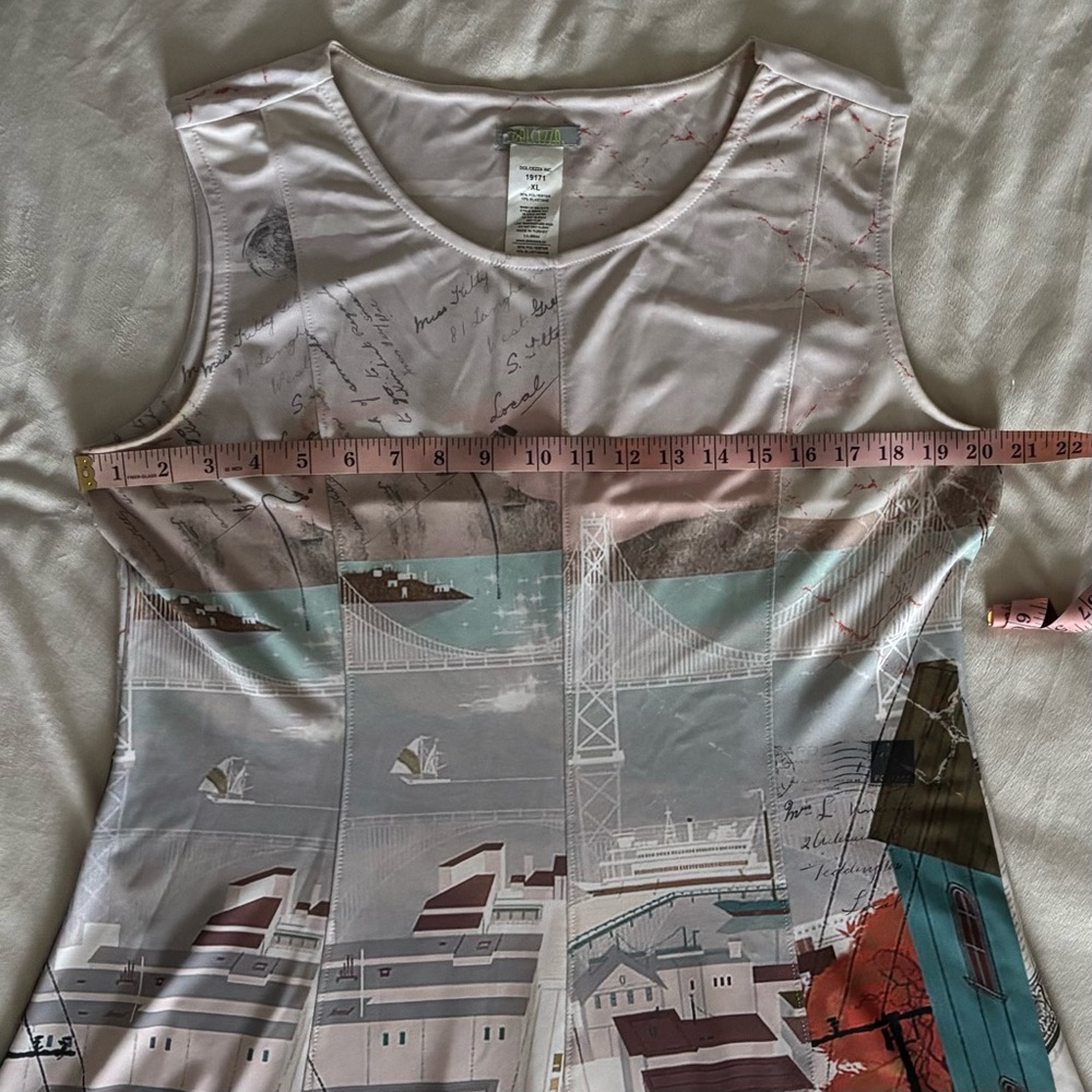 Dolcezza Sleeveless Artsy Dress XL - Picture 6 of 7